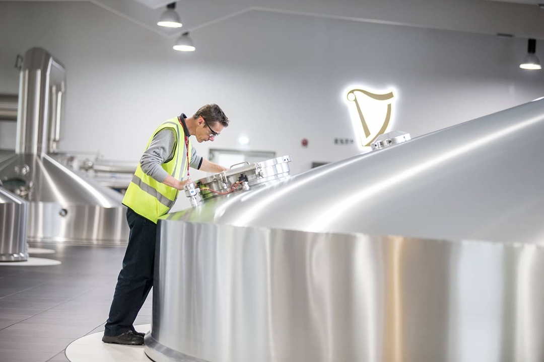 Worker In Guinness Factory