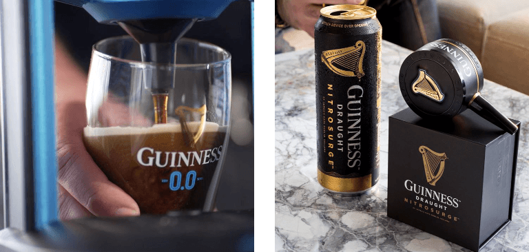 GUINNESS NITROSURGE and GUINNESS MICRODRAUGHT