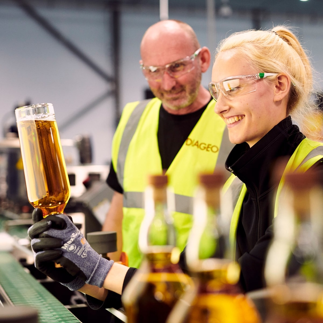 Employees At Bottling Plant At Leven, Scotland