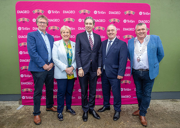 A  group photo of Diageo employees