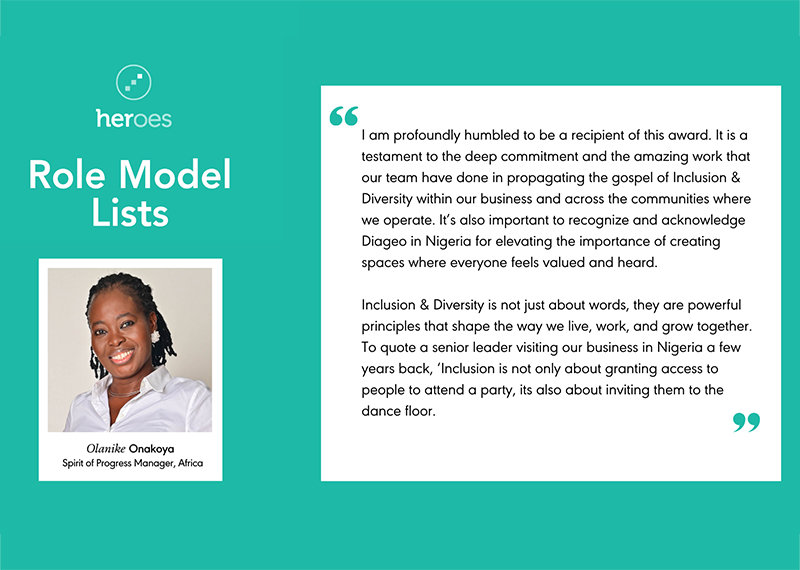 A  group photo of Diageo employees