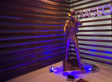 Mexico City, Mexico site lit up purple