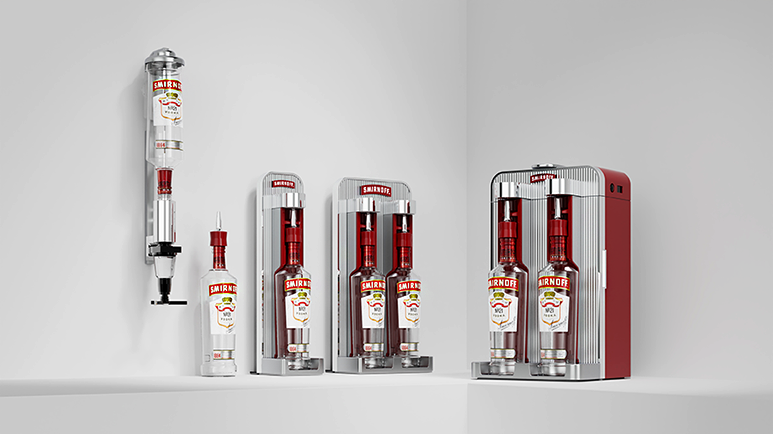 Diageo trials its first bespoke circular keg and dispense system for spirits on Smirnoff vodka 