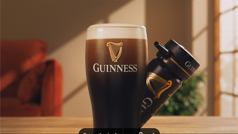 Guinness launches the “Dancing Can” to bring the perfect pour home