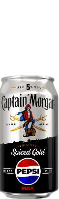Captain Morgan Original Spiced Gold and Pepsi Max Premix